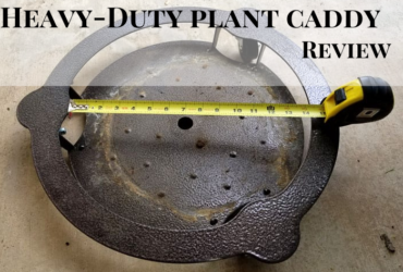 A picture showing review of heavy duty plant caddy